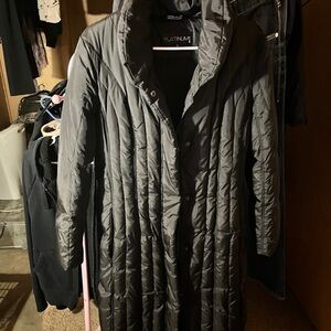 Platinum Women's Black Puffer Coat